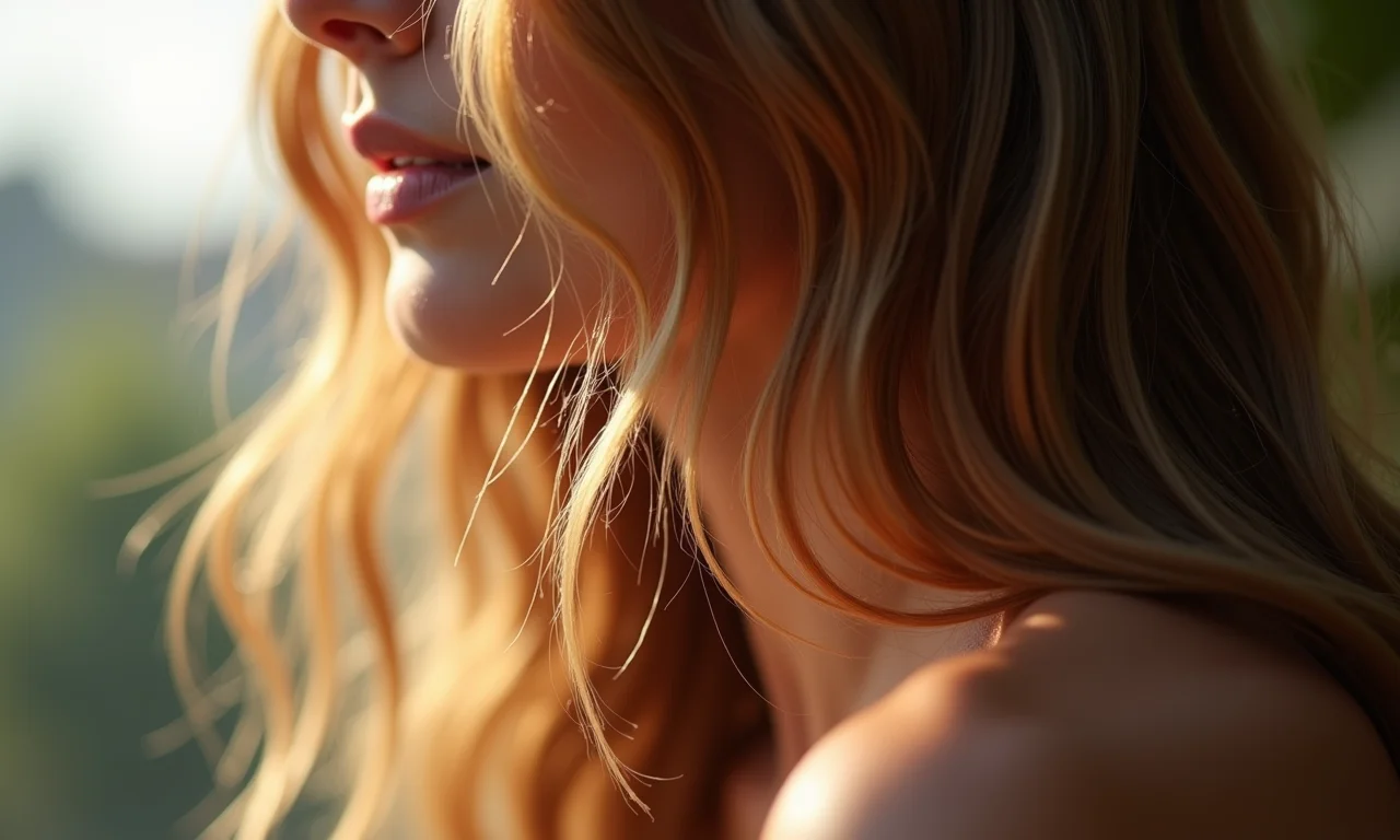 Cabelo saudável e brilhante com estilo minimalista.