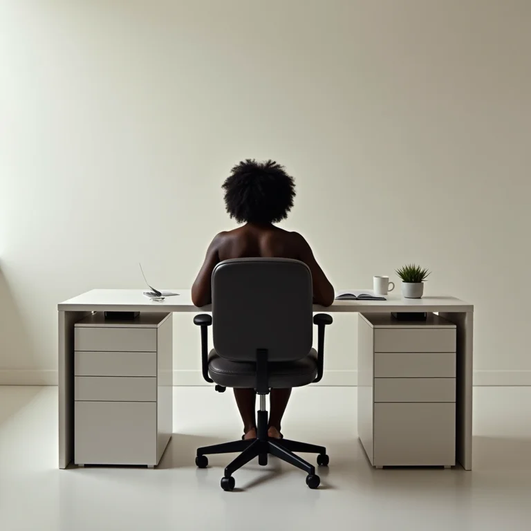 Cadeira desconfortável em home office