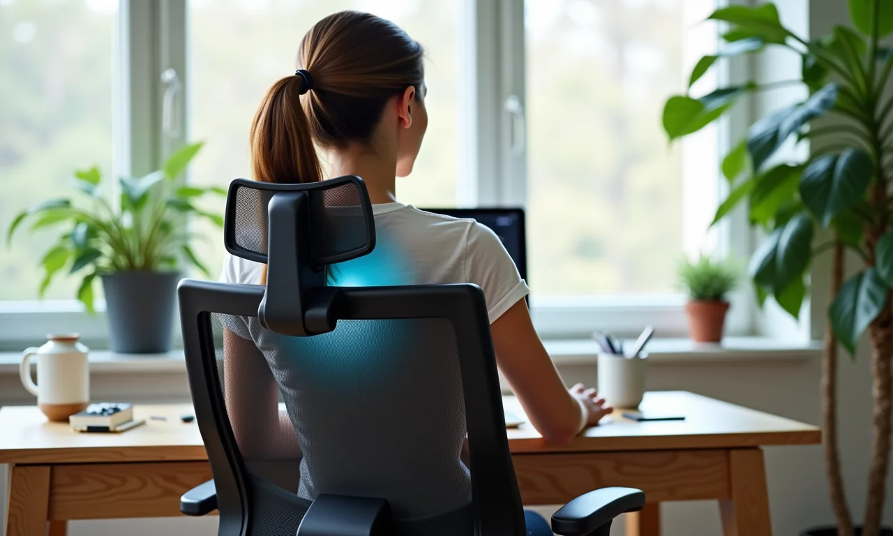 Cadeira ergonômica e confortável para um home office saudável.