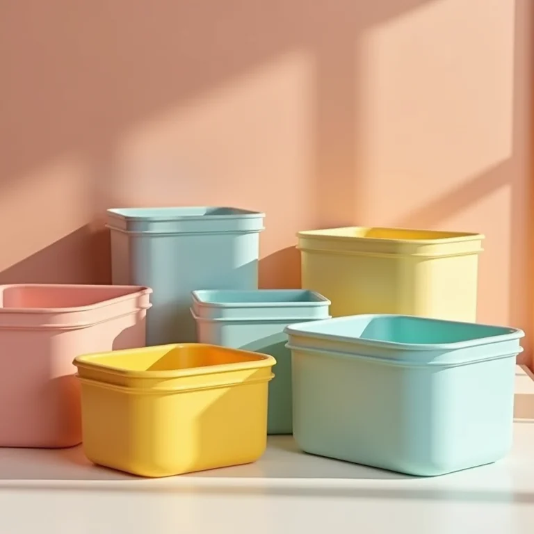 Caixas organizadoras coloridas para quarto infantil