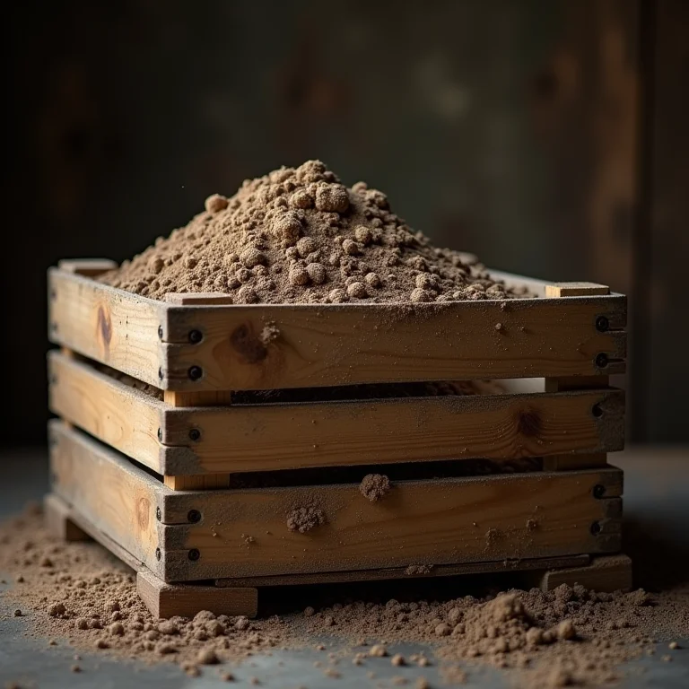 Caixote de feira sujo e sem higienização.
