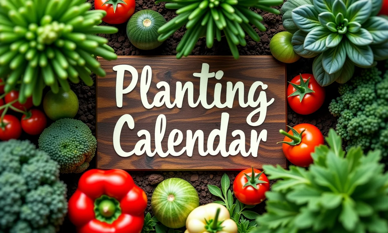 Calendário de plantio em horta caseira e diversificada.