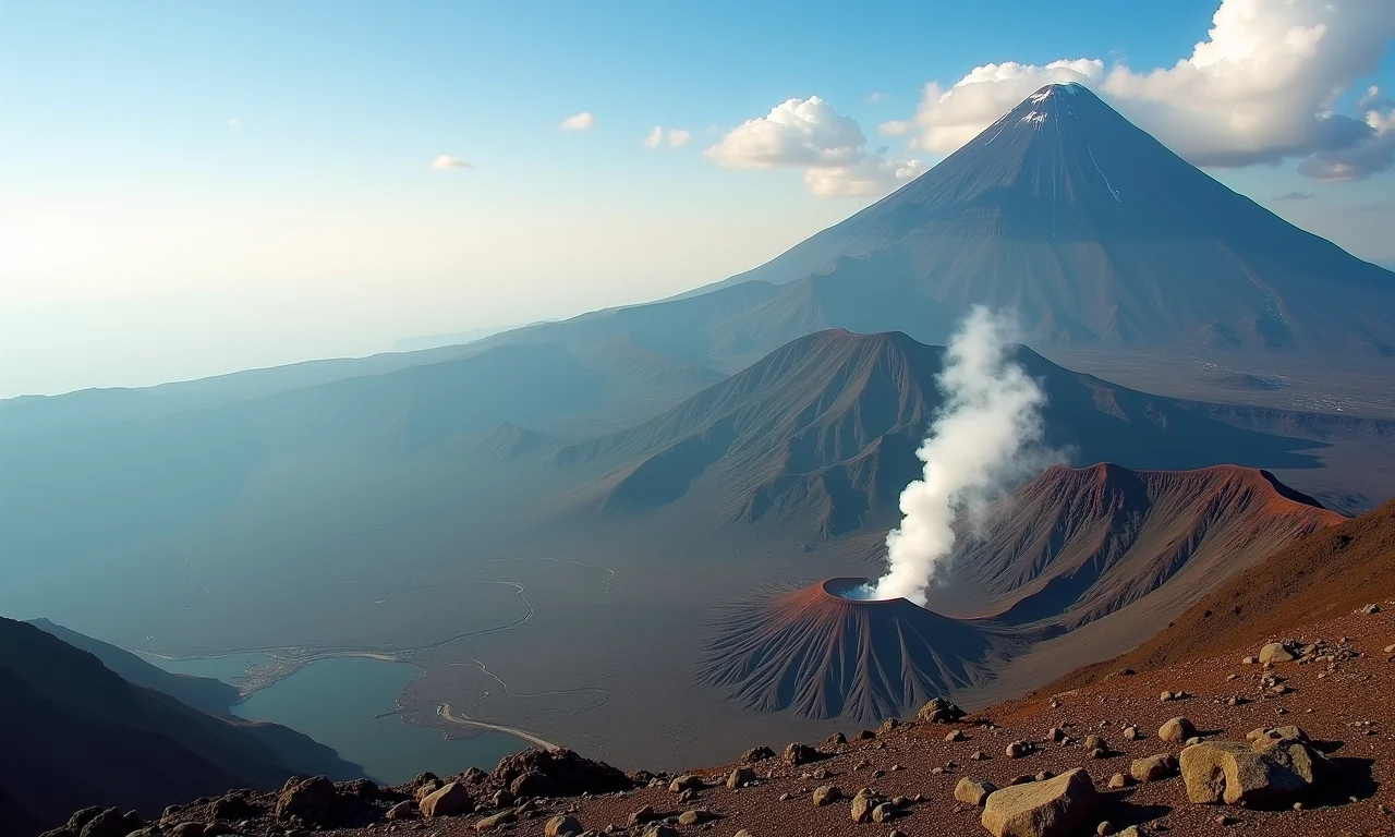 Calendário marcando a melhor época para visitar vulcões.