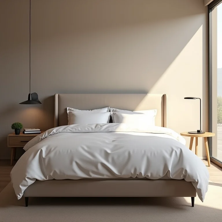 Cama posicionada corretamente no Feng Shui