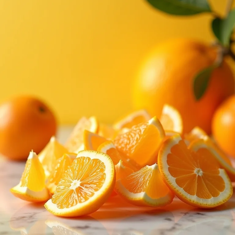 Cascas de frutas coloridas dispostas em uma bancada, representando o reaproveitamento de alimentos.
