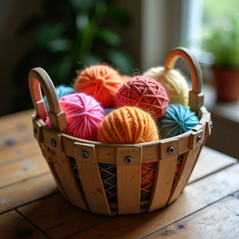 Cestinha organizadora feita com prendedores de roupa.