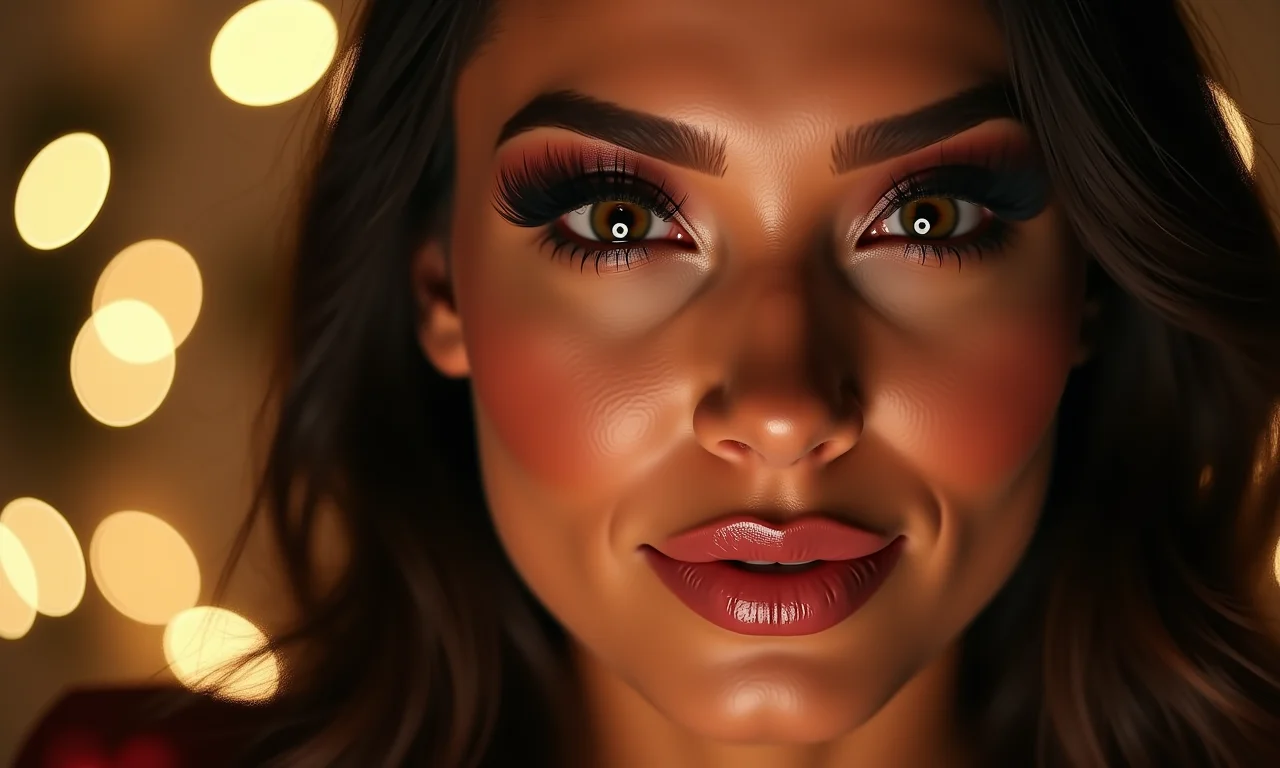 Cílios postiços para um olhar marcante no Natal.