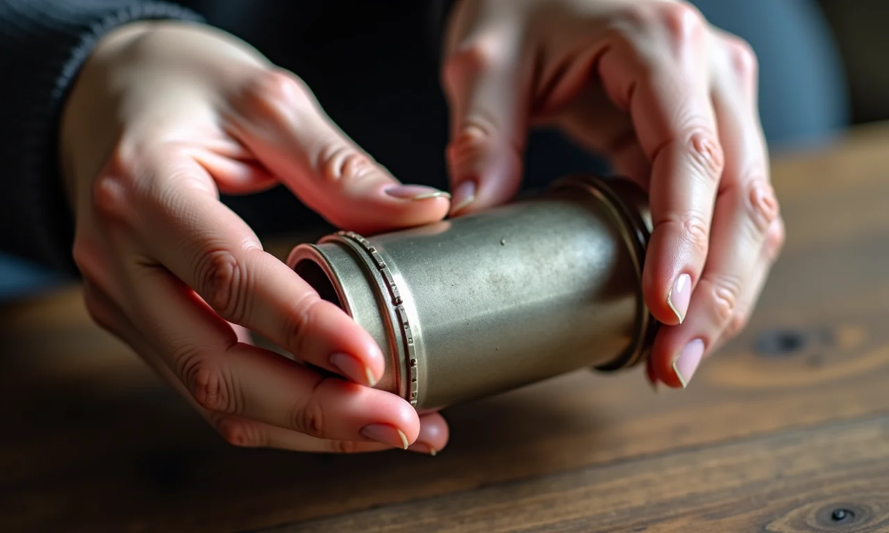 Colocando itens pessoais na cápsula do tempo.