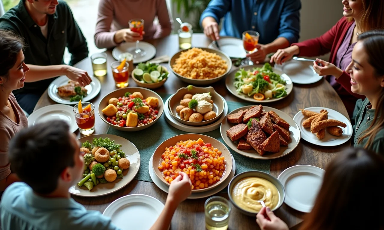 Comidas típicas de Festa Junina servidas em festa empresarial.