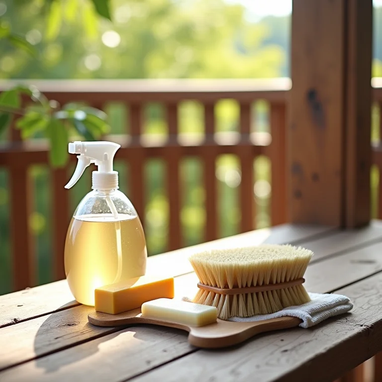 Como limpar a varanda de madeira.