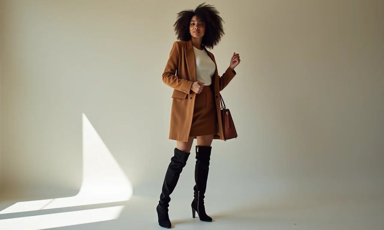 Como usar bota de cano alto no trabalho.