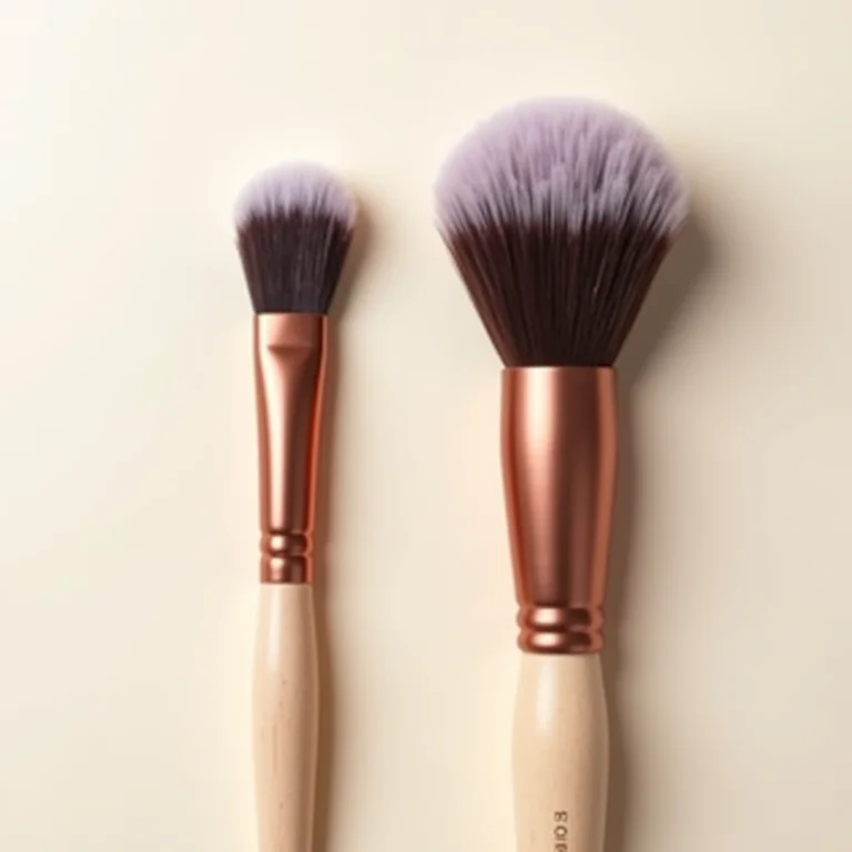 Comparativo entre pincel de maquiagem novo e usado