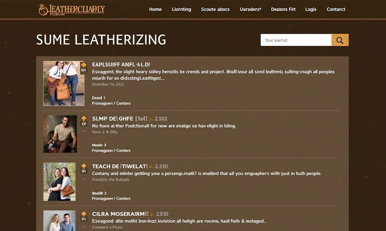 Comunidade online de artesãos de couro.