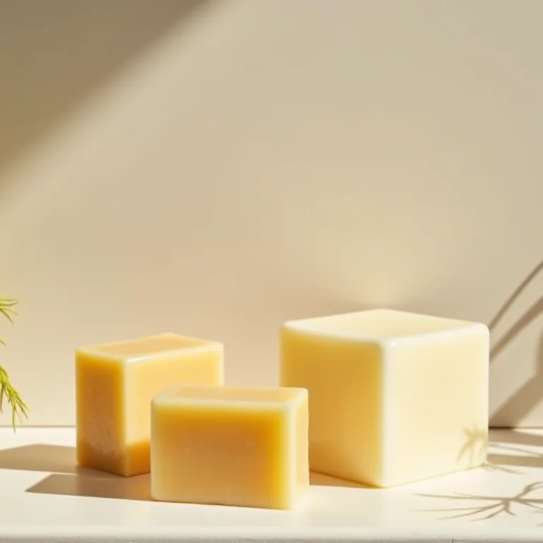 Condicionadores sólidos em prateleira de loja.