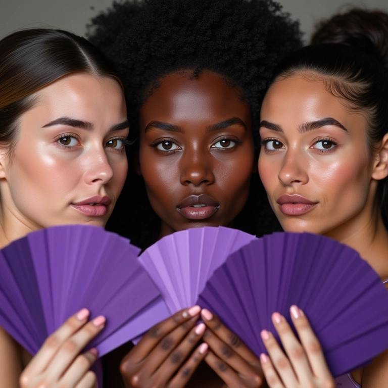 Considere seu tom de pele ao escolher o tom de roxo ideal.
