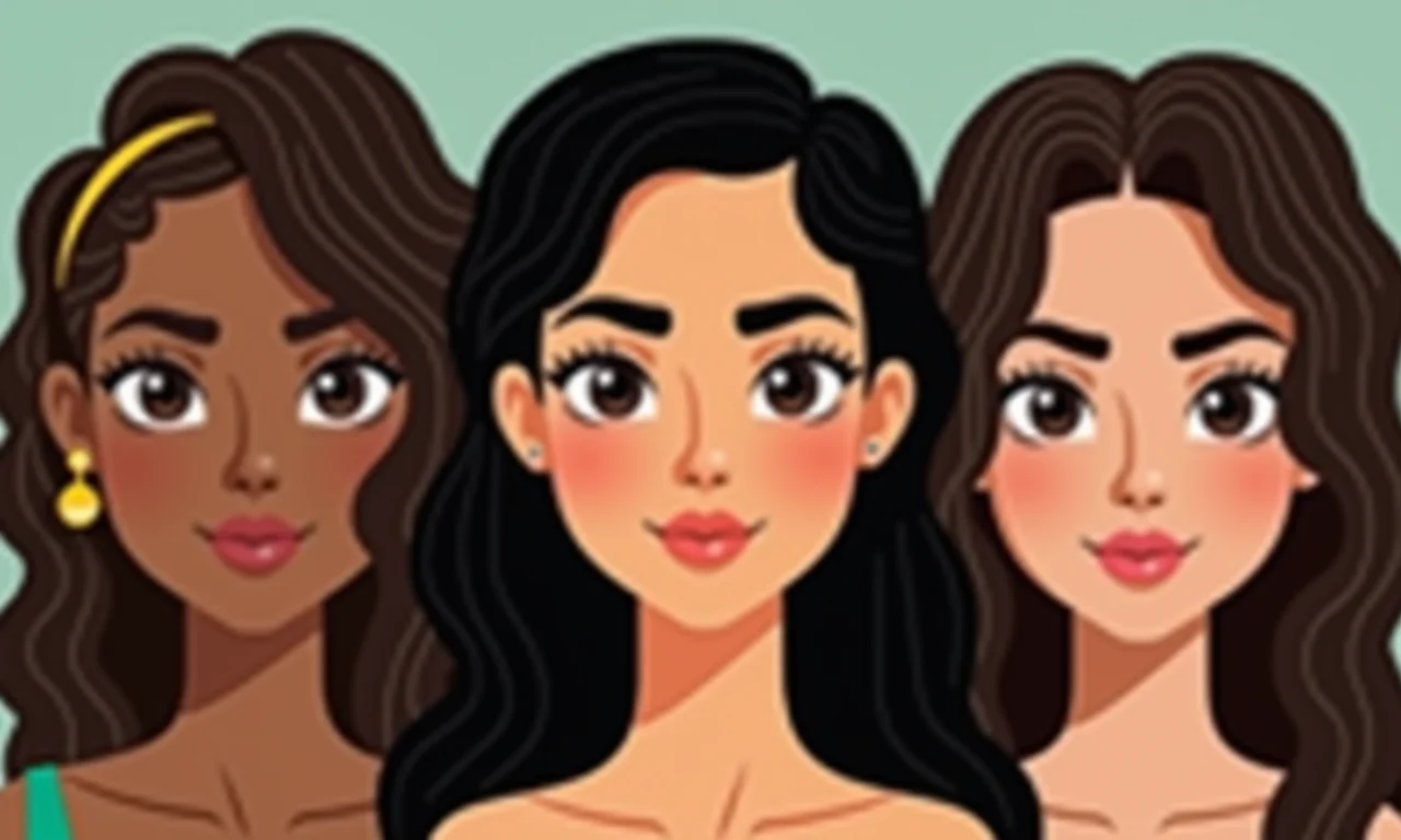 Contorno facial para diferentes tipos de rosto.