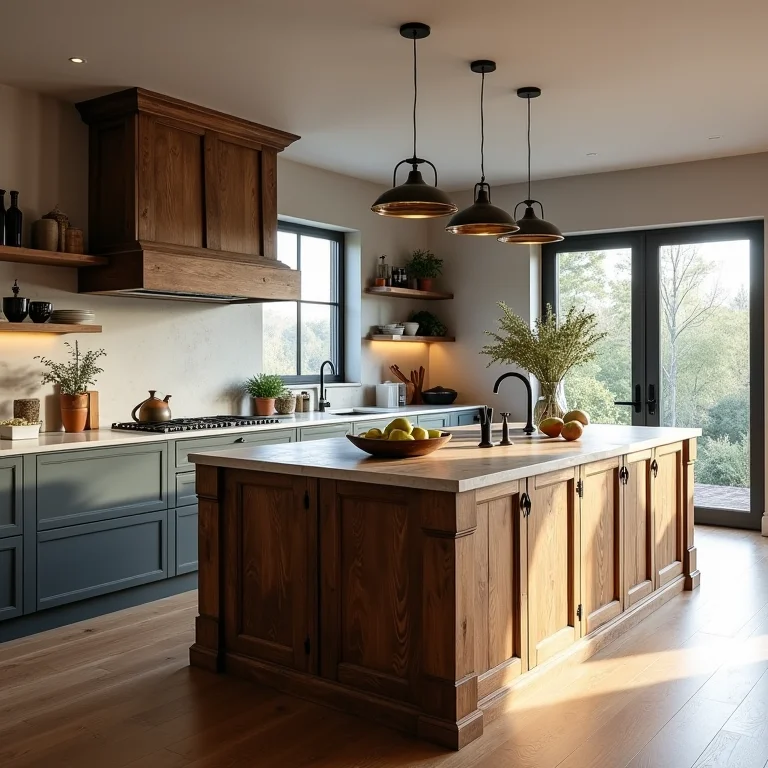 Cozinha com balcão que não se integra ao estilo da decoração