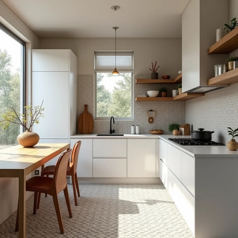 Cozinha com ladrilhos hidráulicos vintage