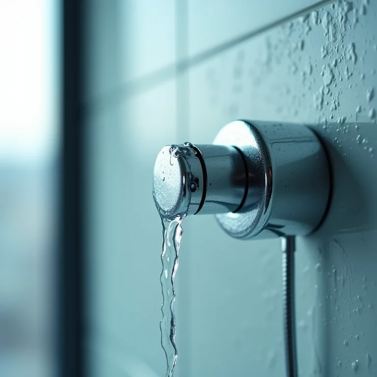 Depósitos de calcário e manchas em torneira cromada