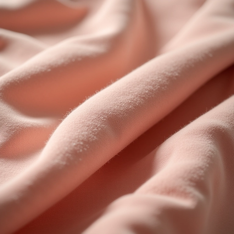 Detalhe da textura macia de roupa de cama de flanela.