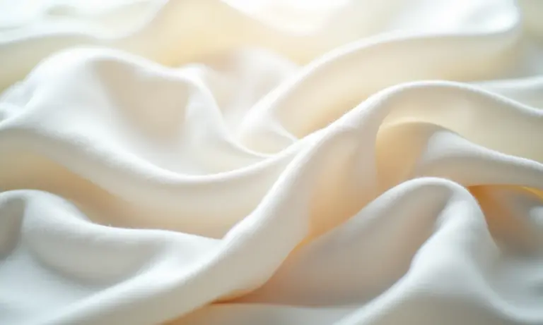 Detalhe de tecido modal leve e macio.
