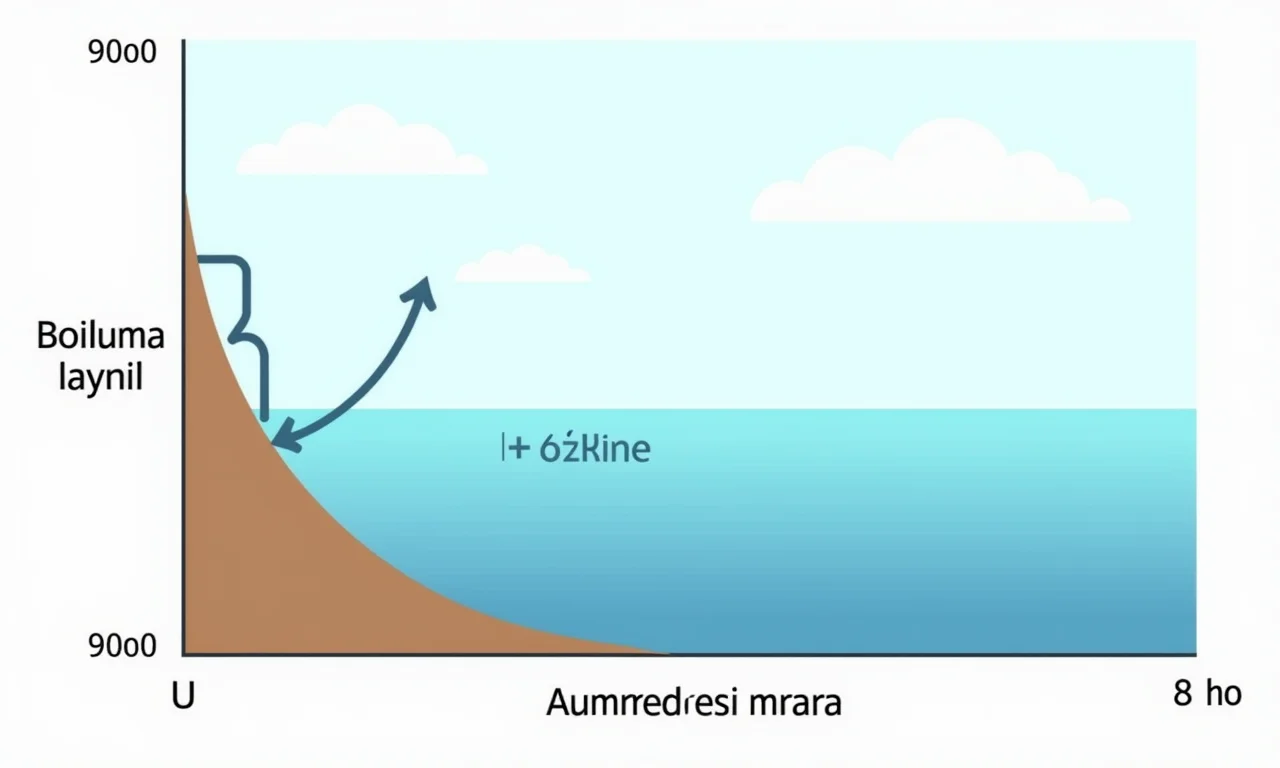 Diagrama explicativo sobre o aumento do nível do mar.