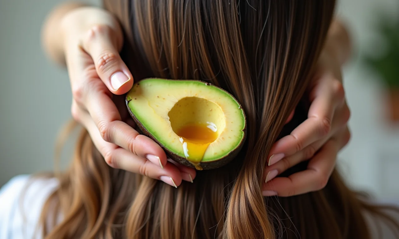 Dicas de expert: aplicação da máscara de abacate e mel nos cabelos.