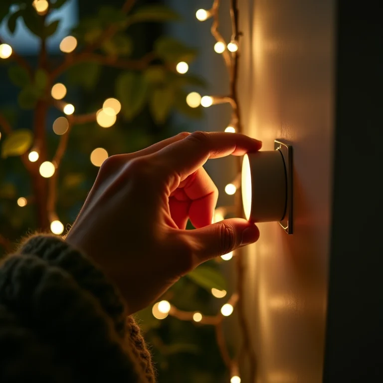 Dimmer em sistema de iluminação de jardim de inverno