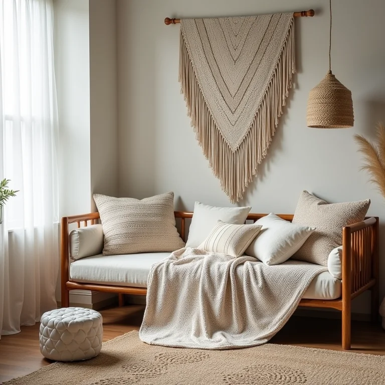 Diversos itens de decoração em crochê para um lar mais aconchegante.