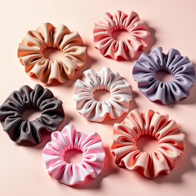 Diversos tipos de elásticos de cabelo