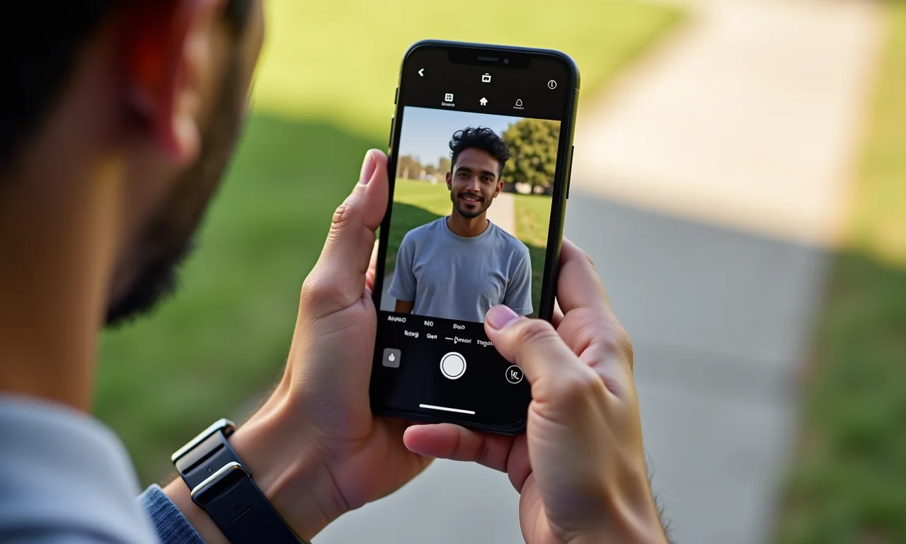 Editando fotos no celular para dar o toque final.
