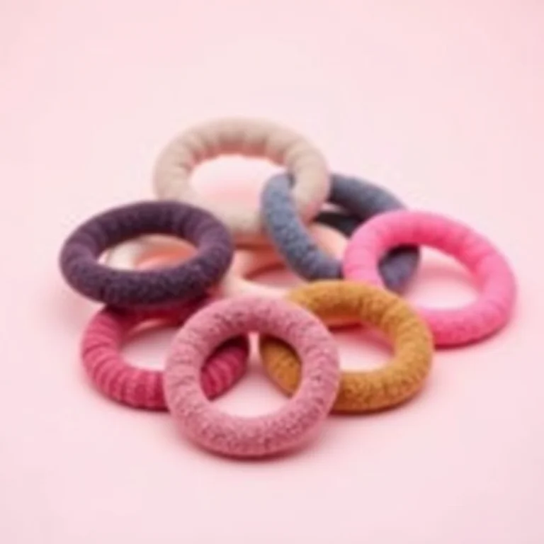 Elásticos de meia coloridos para cabelo