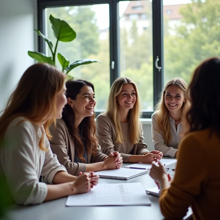 Equipe colaborando na escolha do destino da viagem de incentivo