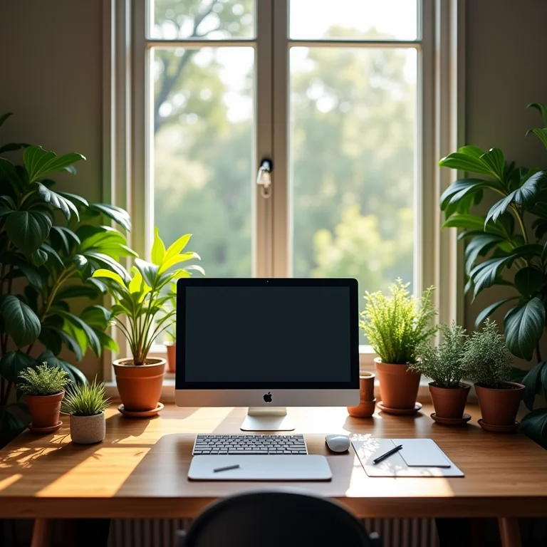 Escritório sem plantas e sem vida