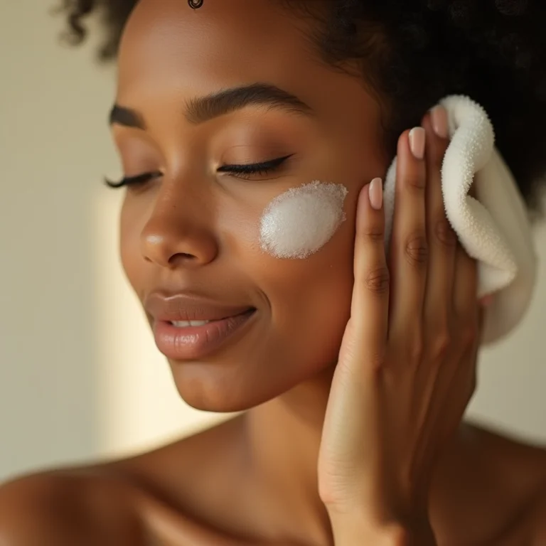 Esfoliação suave para pele com eczema