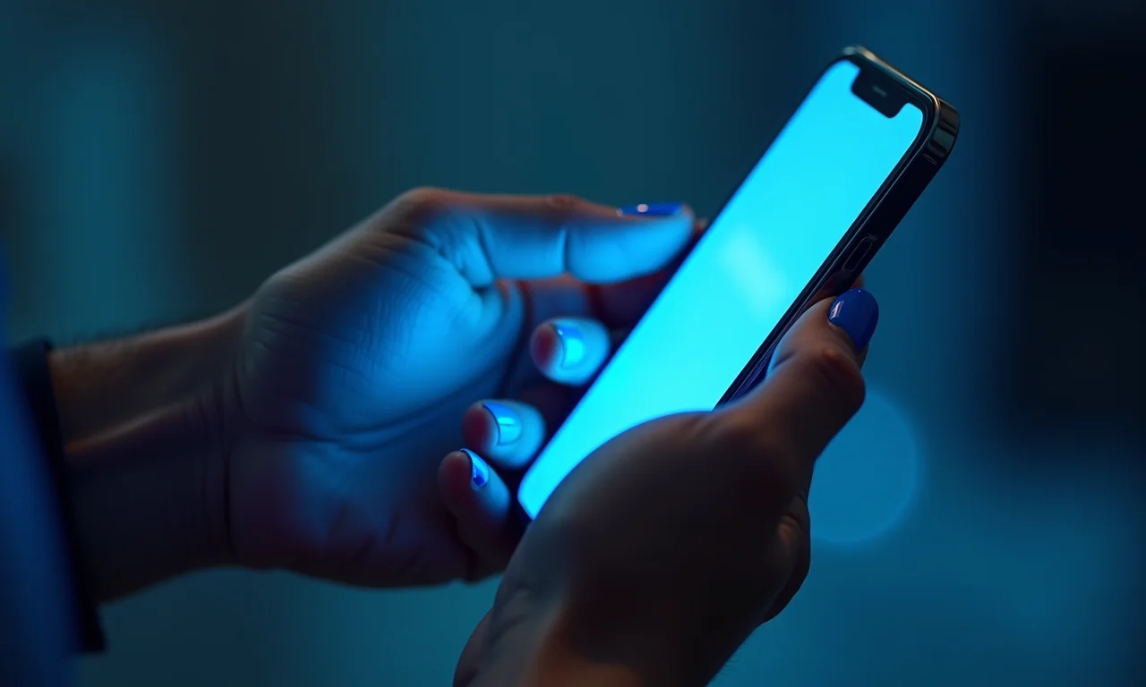 Esmalte azul elétrico e inovação tecnológica.