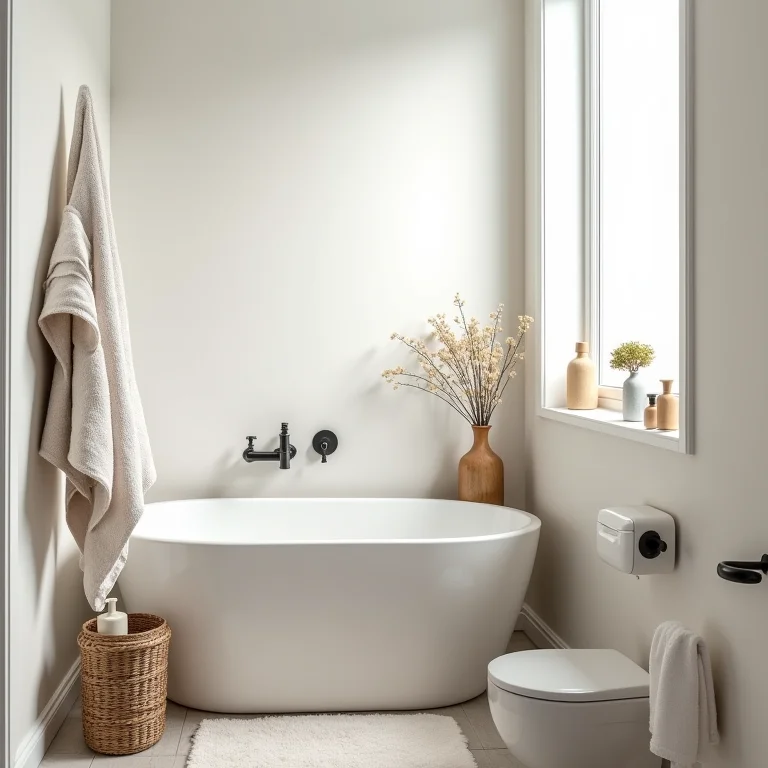 Excesso de acessórios em banheiro pequeno