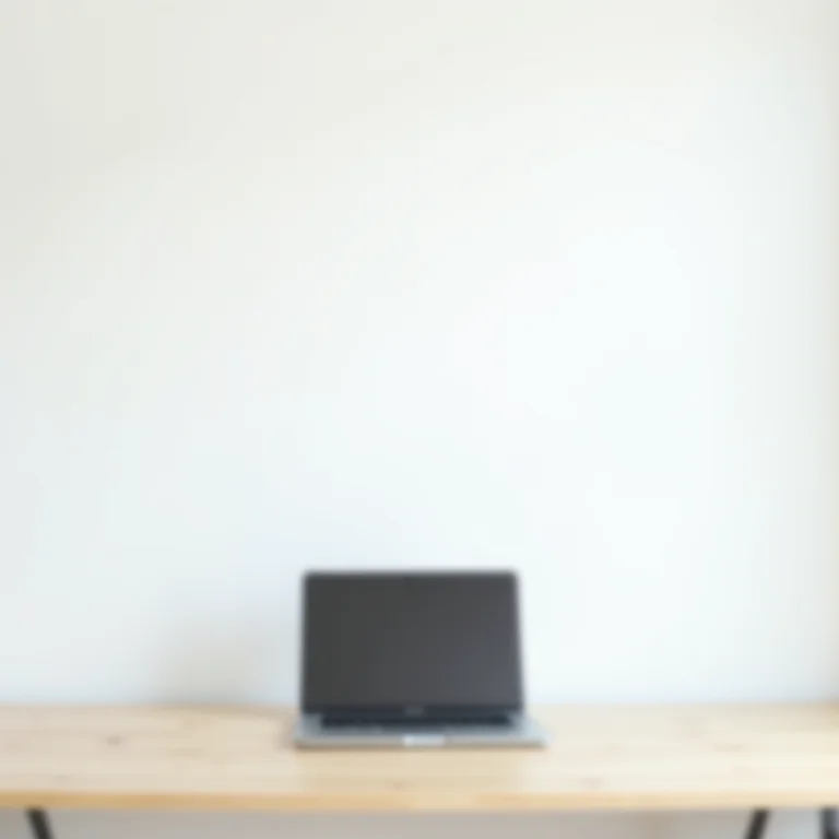 Falta de personalização em um home office pequeno