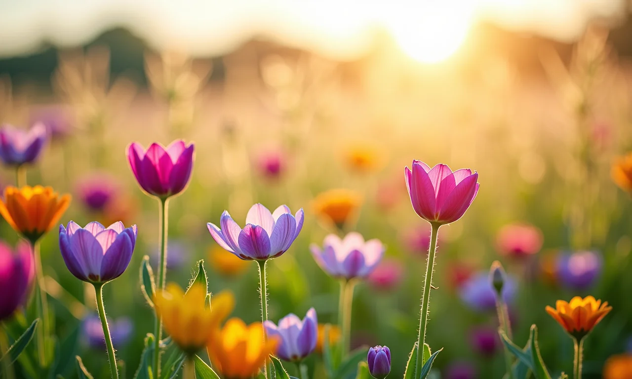Flores do campo, simbolizando diversidade e espontaneidade.
