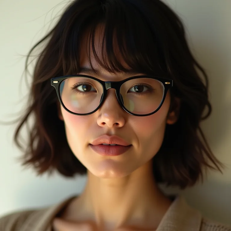 Franja lateral para um visual estiloso com óculos