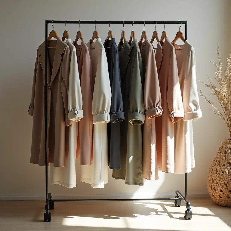 Guarda-roupa cápsula organizado com peças versáteis