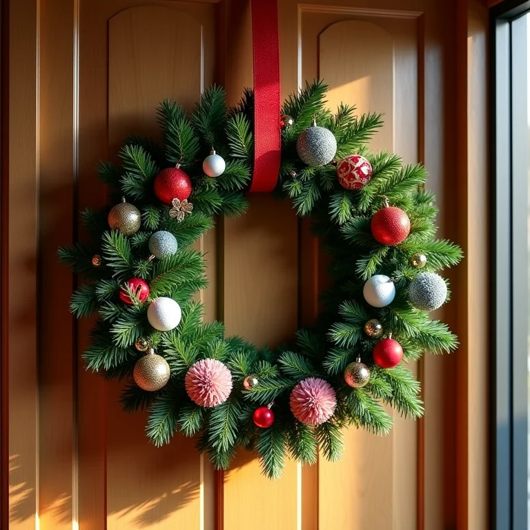 Guirlanda de prendedores decorada.