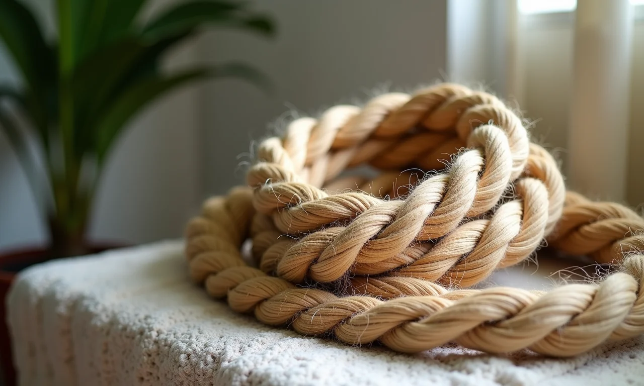 Ideias criativas para decoração com corda de sisal em um ambiente brasileiro.