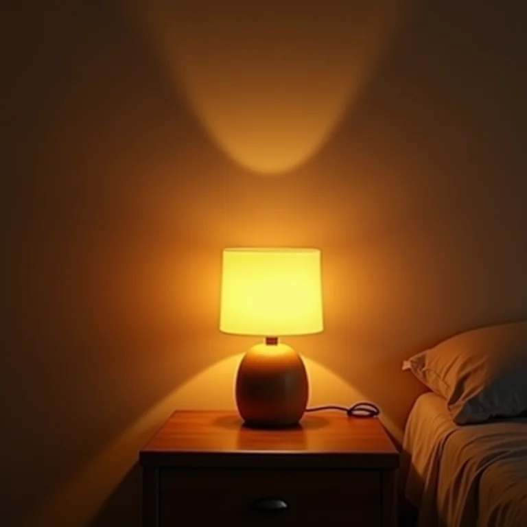 Iluminação aconchegante em quarto infantil.