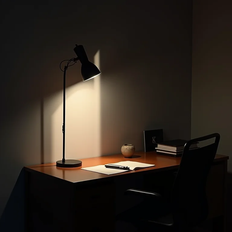 Iluminação inadequada em home office pequeno