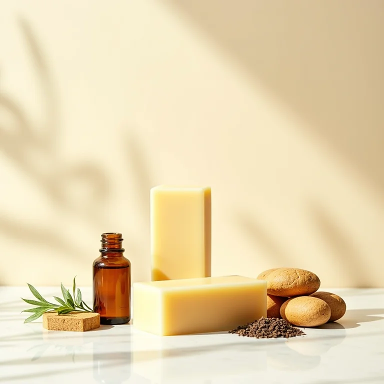 Ingredientes naturais do condicionador sólido