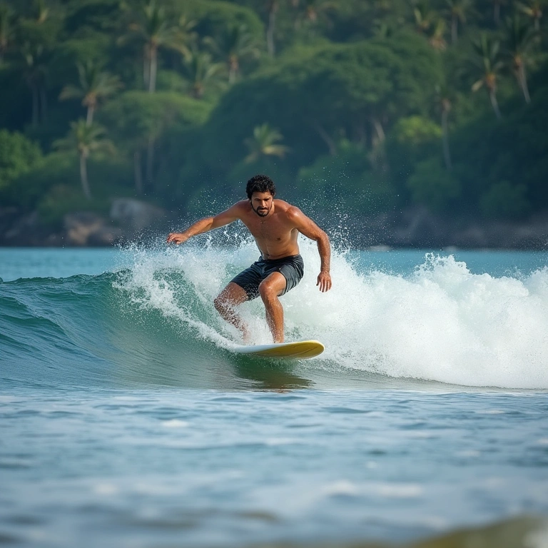 Surfista em Itacaré: paraíso dos amantes da natureza.
