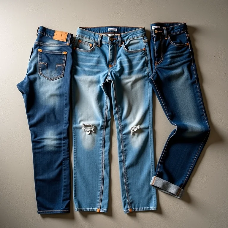 Jeans da Ellus de diferentes modelos e lavagens