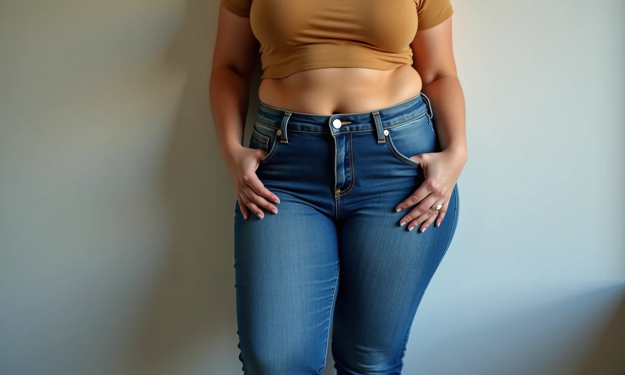 Jeans plus size com cores e lavagens que alongam a silhueta.