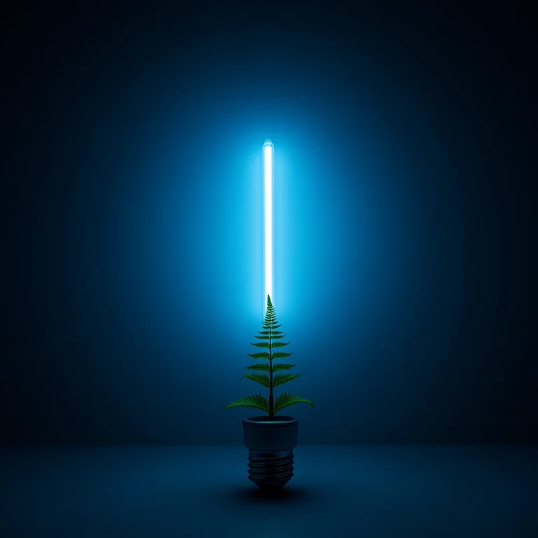 Lâmpada inadequada em jardim de inverno